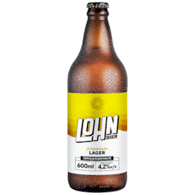 Cerveja Lohn Bier Premium Lager Garrafa 600ml