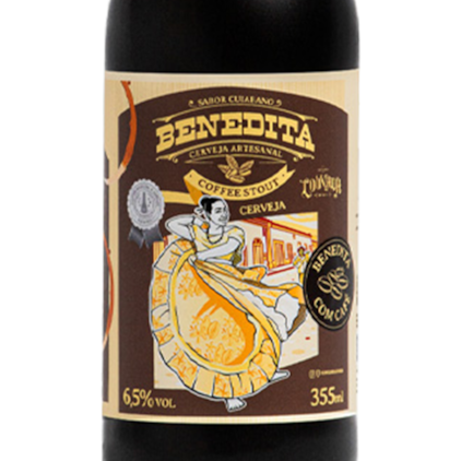 Cerveja Louvada Benedita Coffee Stout Garrafa 355ml Imagem de Cerveja Louvada Benedita Coffee Stout Garrafa 355ml