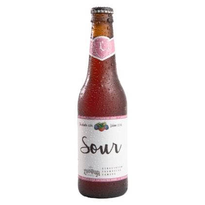 Cerveja Louvada Catharina Sour Framboesa & Amora Garrafa 355ml Imagem de Cerveja Louvada Catharina Sour Framboesa & Amora Garrafa 355ml