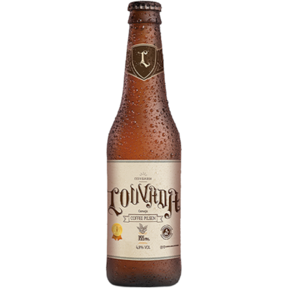 Cerveja Louvada Coffee Pilsen Garrafa 355ml Imagem de Cerveja Louvada Coffee Pilsen Garrafa 355ml