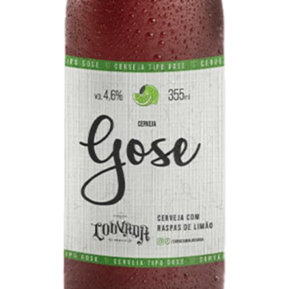 Cerveja Louvada Lager Gose Com Limão Garrafa 355ml Imagem de Cerveja Louvada Lager Gose Com Limão Garrafa 355ml