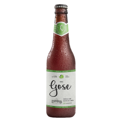 Cerveja Louvada Lager Gose Com Limão Garrafa 355ml Imagem de Cerveja Louvada Lager Gose Com Limão Garrafa 355ml