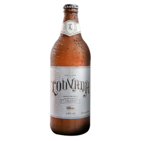 Cerveja Louvada Pilsen Garrafa 500ml