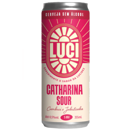 Cerveja Luci Sem Álcool Catharina Sour Cambuci e Jabuticaba Lata 355ml