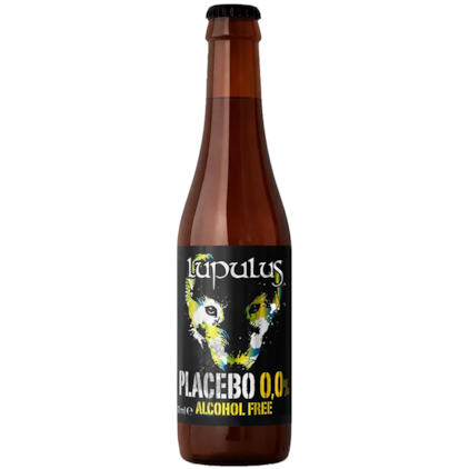 Cerveja Lupulus Placebo Belgian Pale Ale Sem Álcool Garrafa 330ml Imagem de Cerveja Lupulus Placebo Belgian Pale Ale Sem Álcool Garrafa 330ml