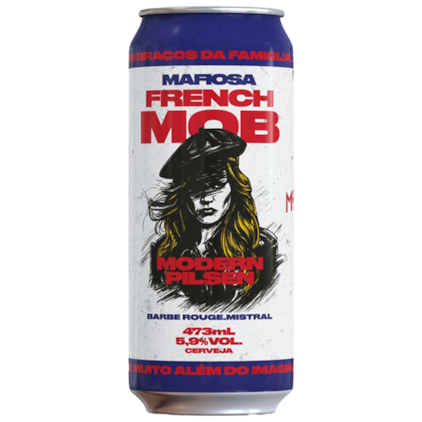 Cerveja Mafiosa French Mob Modern Pils Lata 473ml Imagem de Cerveja Mafiosa French Mob Modern Pils Lata 473ml