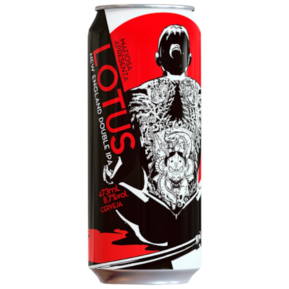 Cerveja Mafiosa Lotus New England Double IPA Lata 473ml Imagem de Cerveja Mafiosa Lotus New England Double IPA Lata 473ml