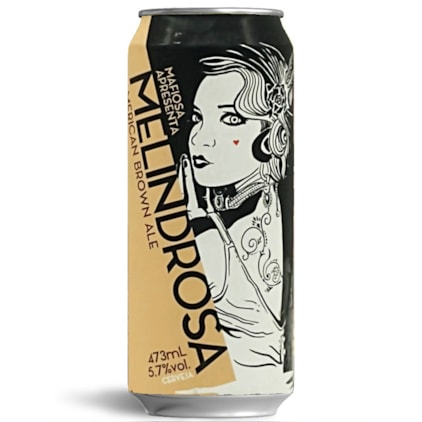 Cerveja Mafiosa Melindrosa American Brown Ale Lata 473ml Imagem de Cerveja Mafiosa Melindrosa American Brown Ale Lata 473ml