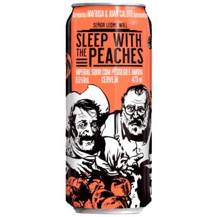 Cerveja Mafiosa Señor Leone Will Sleep With The Peaches Imperial Sour Lata 473ml Imagem de Cerveja Mafiosa Señor Leone Will Sleep With The Peaches Imperial Sour Lata 473ml