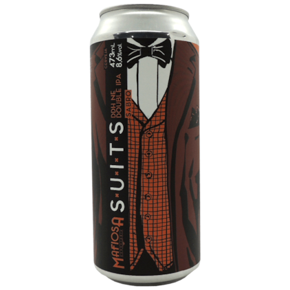 Cerveja Mafiosa Suits DDH NE Double IPA Lata 473ml Imagem de Cerveja Mafiosa Suits DDH NE Double IPA Lata 473ml