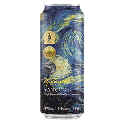 Cerveja Masterpiece Van Gogh Dark Sour Lata 473ml Imagem de Cerveja Masterpiece Van Gogh Dark Sour Lata 473ml