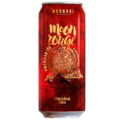 Cerveja Moondri Moon Rouge American IPA Lata 473ml Imagem de Cerveja Moondri Moon Rouge American IPA Lata 473ml