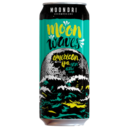 Cerveja Moondri Moon Waves American IPA Lata 473ml Imagem de Cerveja Moondri Moon Waves American IPA Lata 473ml