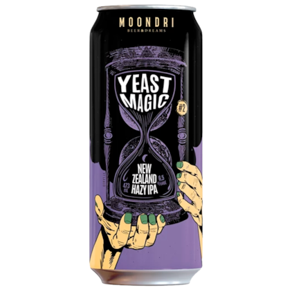 Cerveja Moondri Yeast Magic New Zealand Hazy IPA Lata 473ml Imagem de Cerveja Moondri Yeast Magic New Zealand Hazy IPA Lata 473ml