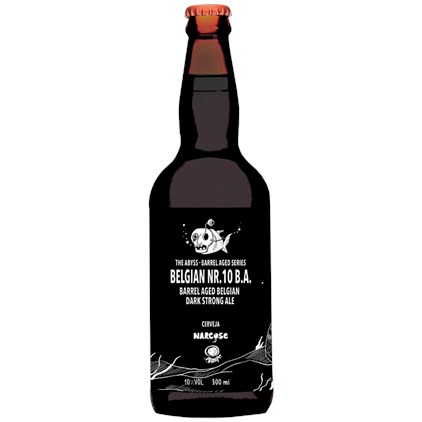 Imagem de Cerveja Narcose Belgian Nr. 10 B.A Barrel Aged Belgian Dark Strong Ale Garrafa 500ml