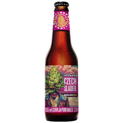 Cerveja New Hops Czech Sladek English IPA Garrafa 355ml Imagem de Cerveja New Hops Czech Sladek English IPA Garrafa 355ml