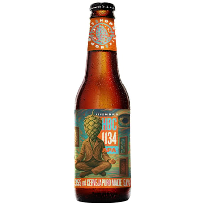 Cerveja New Hops HBC 1134 APA Garrafa 355ml Imagem de Cerveja New Hops HBC 1134 APA Garrafa 355ml