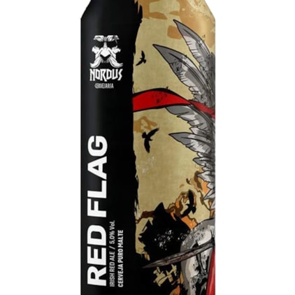 Cerveja Nordus Red Flag Irish Red Ale Lata 473ml Imagem de Cerveja Nordus Red Flag Irish Red Ale Lata 473ml