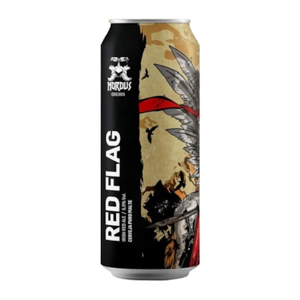 Cerveja Nordus Red Flag Irish Red Ale Lata 473ml Imagem de Cerveja Nordus Red Flag Irish Red Ale Lata 473ml