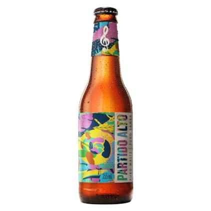 Cerveja Partido Alto Lager Garrafa 355ml Imagem de Cerveja Partido Alto Lager Garrafa 355ml