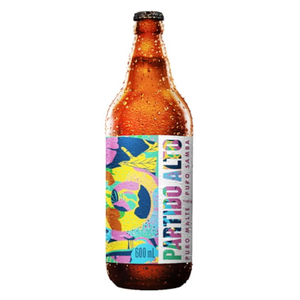 Cerveja Partido Alto Lager Garrafa 600ml Imagem de Cerveja Partido Alto Lager Garrafa 600ml