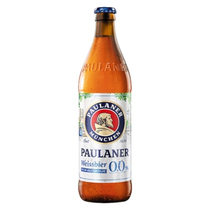 Cerveja Paulaner Hefe Weiss Alkoholfrei Garrafa 500ml Imagem de Cerveja Paulaner Hefe Weiss Alkoholfrei Garrafa 500ml