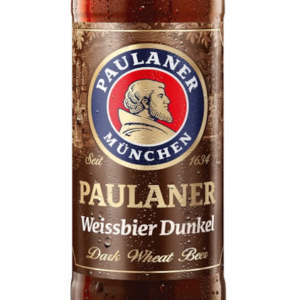 Cerveja Paulaner Hefe Weiss Dunkel Garrafa 500ml Imagem de Cerveja Paulaner Hefe Weiss Dunkel Garrafa 500ml