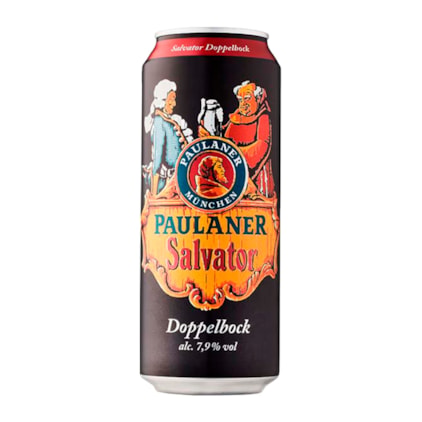 Cerveja Paulaner Salvator Doppelbockbier Lata 500ml Imagem de Cerveja Paulaner Salvator Doppelbockbier Lata 500ml