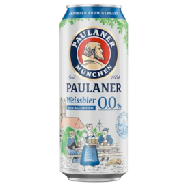 Cerveja Paulaner Weissbier Zero Lata 500ml