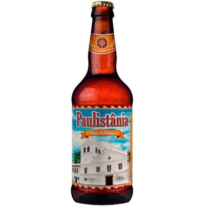 Cerveja Paulistânia Pátio do Colégio Garrafa 500ml Imagem de Cerveja Paulistânia Pátio do Colégio Garrafa 500ml