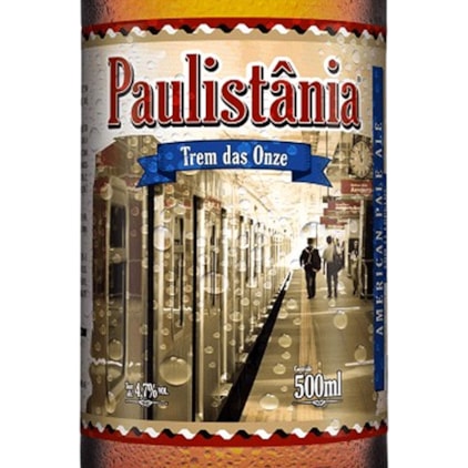 Cerveja Paulistânia Trem das Onze Garrafa 500ml Imagem de Cerveja Paulistânia Trem das Onze Garrafa 500ml
