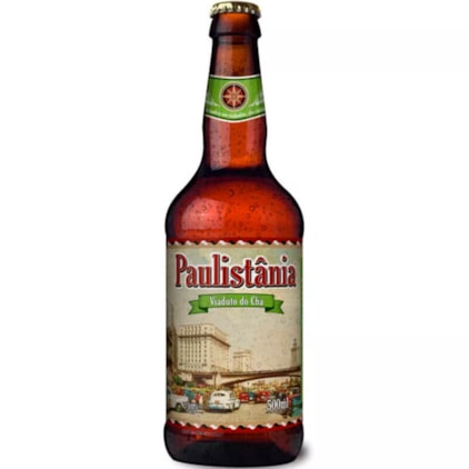 Cerveja Paulistânia Viaduto do Chá Garrafa 500ml Imagem de Cerveja Paulistânia Viaduto do Chá Garrafa 500ml