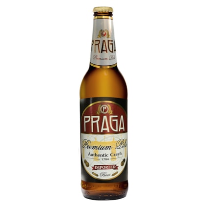 Cerveja Praga Premium Pils Garrafa 500ml Imagem de Cerveja Praga Premium Pils Garrafa 500ml