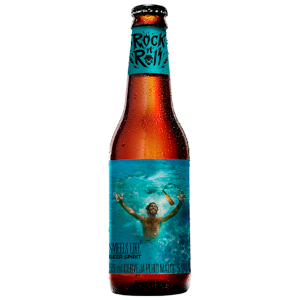 Imagem de Cerveja Rock n Roll Smells Like Beer Spirit American Amber Ale Garrafa 355ml