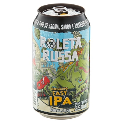 Cerveja Roleta Russa Easy IPA Tambor Lata 350ml Imagem de Cerveja Roleta Russa Easy IPA Tambor Lata 350ml