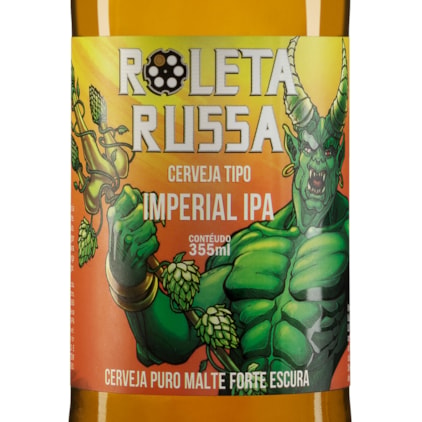 Cerveja Roleta Russa Imperial IPA Garrafa 330ml Imagem de Cerveja Roleta Russa Imperial IPA Garrafa 330ml