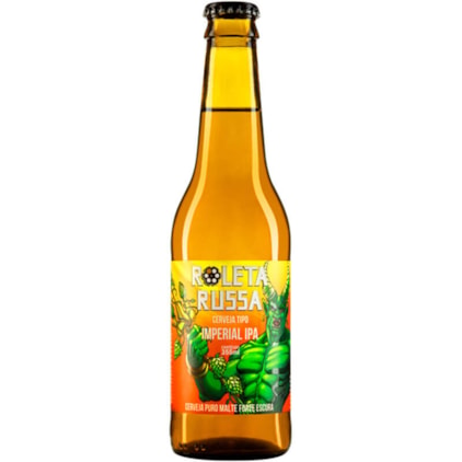 Cerveja Roleta Russa Imperial IPA Garrafa 330ml Imagem de Cerveja Roleta Russa Imperial IPA Garrafa 330ml