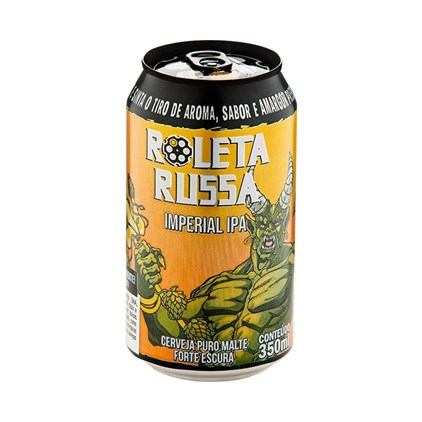 Cerveja Roleta Russa Imperial IPA Tambor Lata 350ml