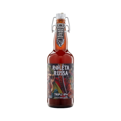 Cerveja Roleta Russa Triple IPA Garrafa 500ml Imagem de Cerveja Roleta Russa Triple IPA Garrafa 500ml