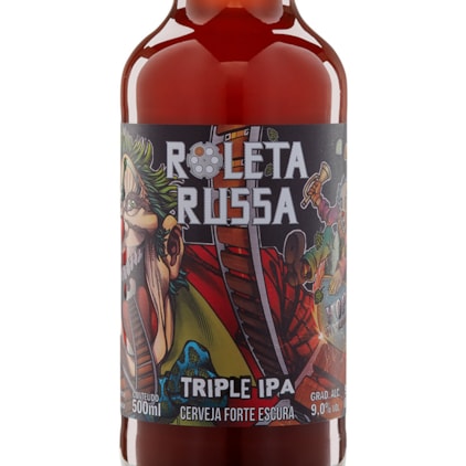 Cerveja Roleta Russa Triple IPA Garrafa 500ml Imagem de Cerveja Roleta Russa Triple IPA Garrafa 500ml