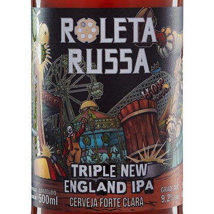 Imagem de Cerveja Roleta Russa Triple New England IPA Garrafa 500ml