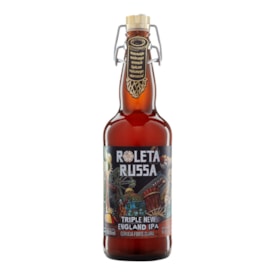 Cerveja Roleta Russa Triple New England IPA Garrafa 500ml