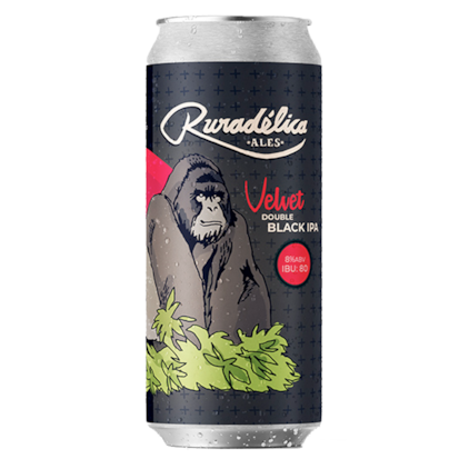 Cerveja Ruradélica Ales Velvet Double Black IPA Lata 473ml Imagem de Cerveja Ruradélica Ales Velvet Double Black IPA Lata 473ml