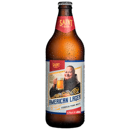 Cerveja Saint Bier American Lager Garrafa 600ml Imagem de Cerveja Saint Bier American Lager Garrafa 600ml