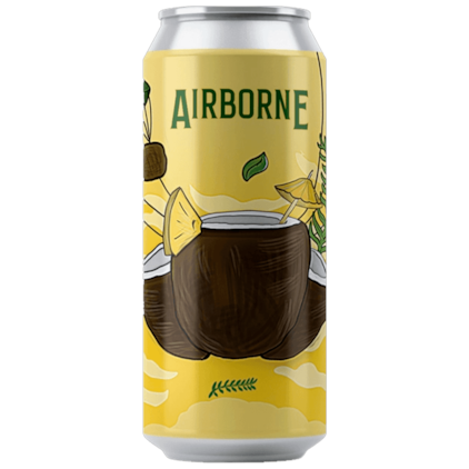Cerveja Salvador Airborne Smoothie Sour Abacaxi e Coco Lata 473ml Imagem de Cerveja Salvador Airborne Smoothie Sour Abacaxi e Coco Lata 473ml