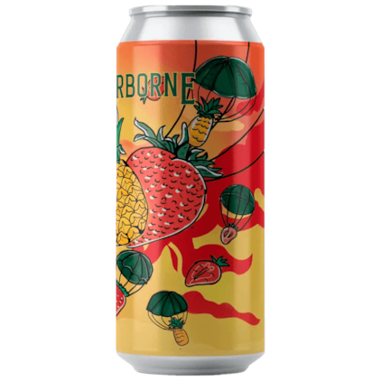 Cerveja Salvador Airborne Smoothie Sour Abacaxi e Morango Lata 473ml Imagem de Cerveja Salvador Airborne Smoothie Sour Abacaxi e Morango Lata 473ml