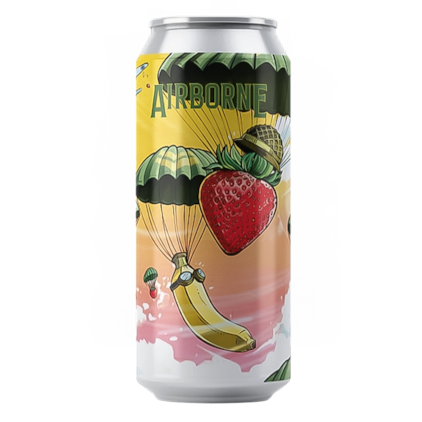 Cerveja Salvador Airborne Smoothie Sour Com Banana e Morango Lata 473ml Imagem de Cerveja Salvador Airborne Smoothie Sour Com Banana e Morango Lata 473ml