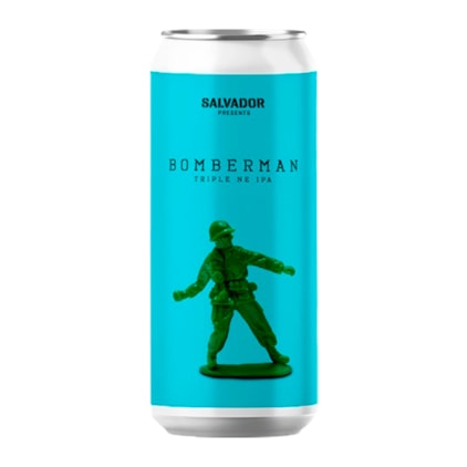 Cerveja Salvador Bomberman Triple NE IPA Lata 473ml Imagem de Cerveja Salvador Bomberman Triple NE IPA Lata 473ml