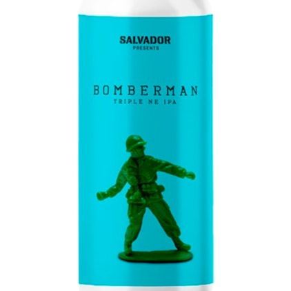 Cerveja Salvador Bomberman Triple NE IPA Lata 473ml Imagem de Cerveja Salvador Bomberman Triple NE IPA Lata 473ml