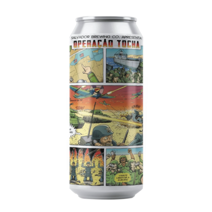 Cerveja Salvador Operação Tocha Double NE IPA Lata 473ml Imagem de Cerveja Salvador Operação Tocha Double NE IPA Lata 473ml